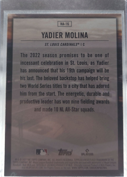 2022 Topps Home Field Advantage Yadier Molina #HA-16