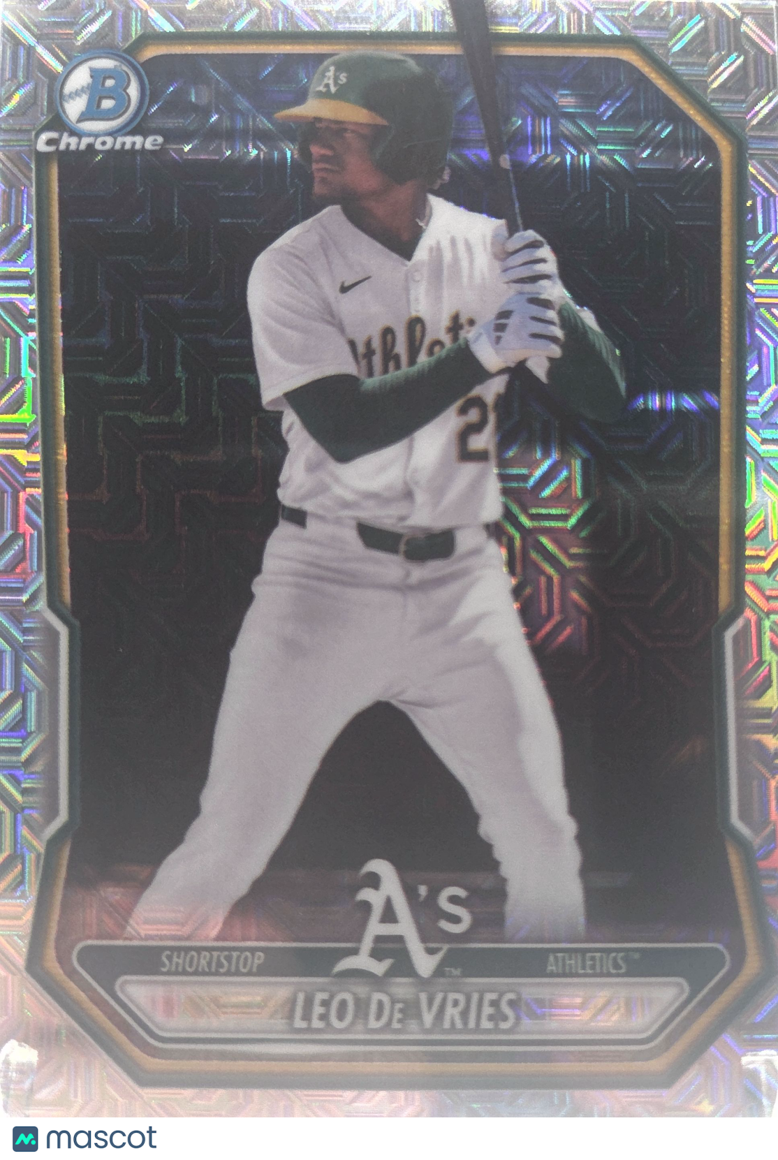 2026 Bowman Chrome Mega Box Leo De Vries #BCP-63 Refractor
