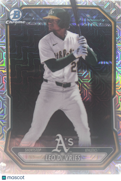 2026 Bowman Chrome Mega Box Leo De Vries #BCP-63 Refractor