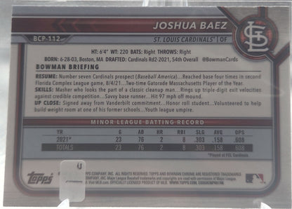 2022 Bowman Chrome Joshua Baez #BCP-112