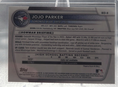 2025 Bowman Draft JoJo Parker #BD-8