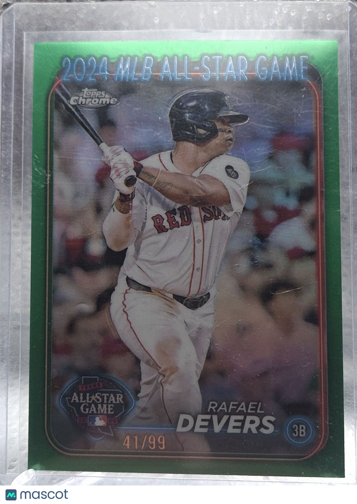 2024 Topps Chrome Rafael Devers #ASGC-36 Green Refractor /99