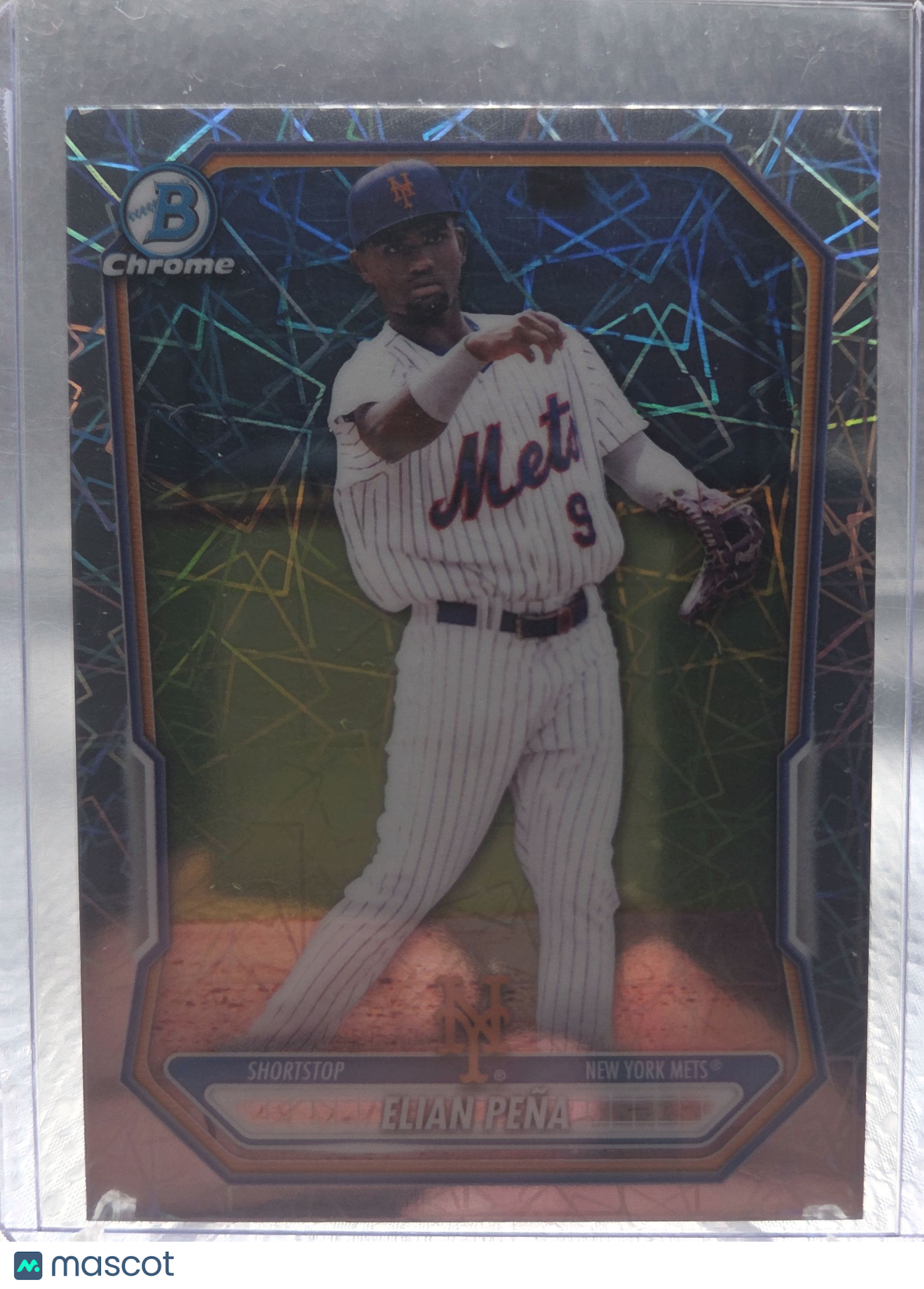 2020 Bowman Chrome Elian Peña #BCP-91 Mojo Refractor