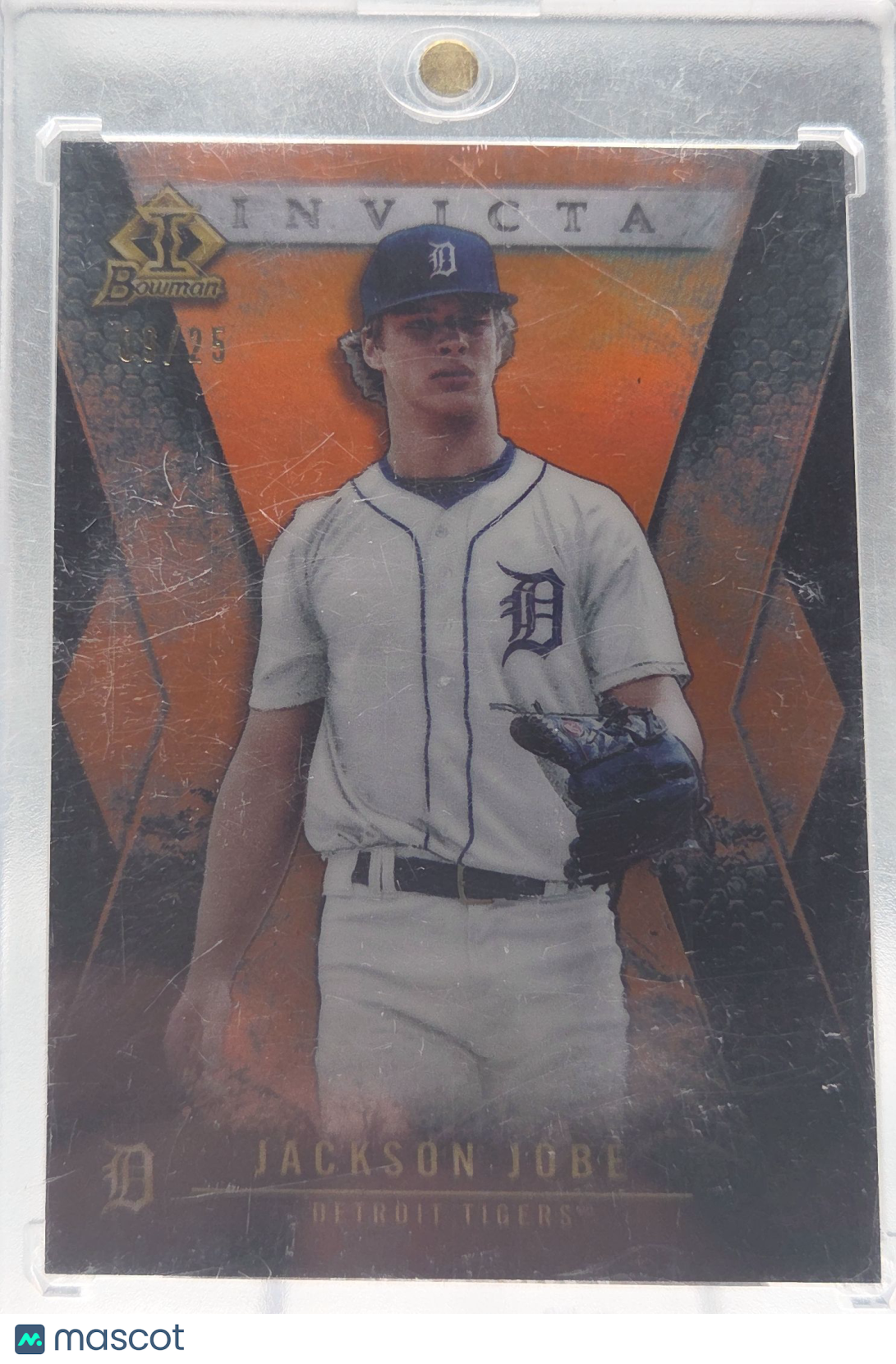 2021 Bowman Invicta Jackson Jobe #BI-3 Orange