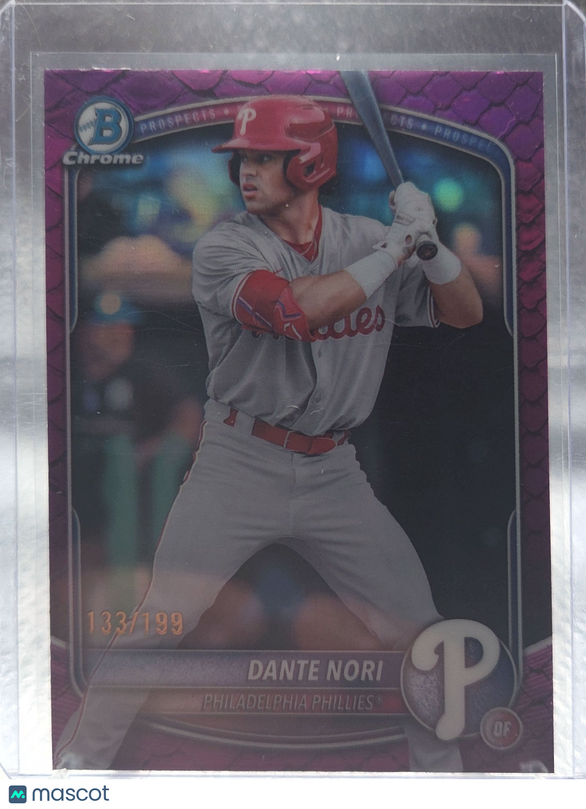 2025 Bowman Draft Chrome Dante Nori #BDC-33 Purple /199