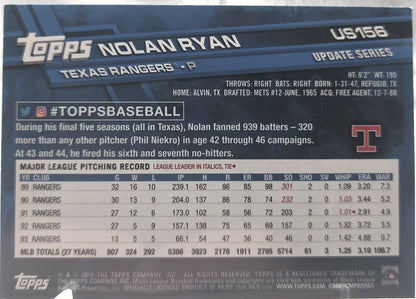 2017 Topps Update Series Nolan Ryan #US156