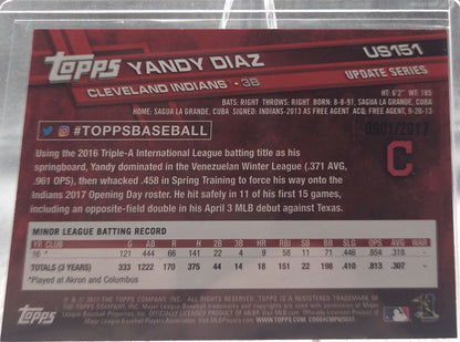 2017 Topps Update Series Yandy Diaz #US151 Gold RC 0901/2017