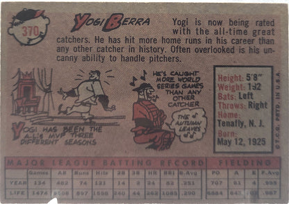 1958 Topps Yogi Berra #370