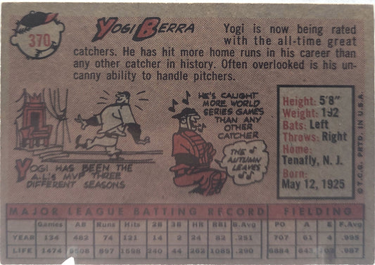 1958 Topps Yogi Berra #370