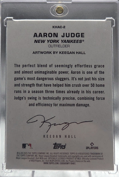 2025 Topps Keegan Hall Art Collection Aaron Judge #KHAC-2